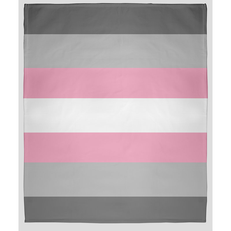 Couverture en molleton Demi Pride, L 50 po x L 60 po, Rose 1