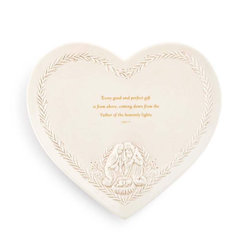 Every Good Gift Heart Plate - 10X8in