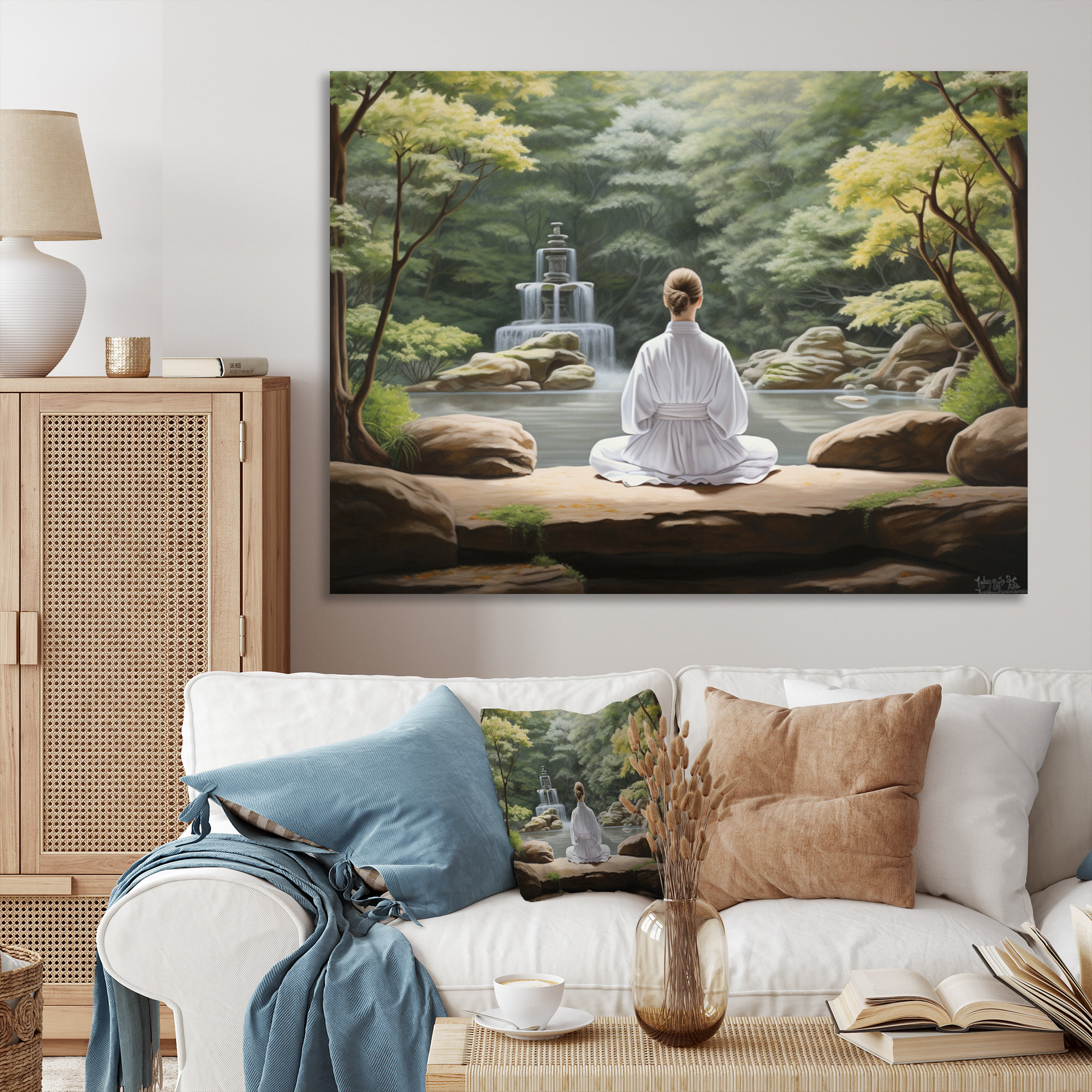 Latitude Run® Green Meditation Zen Garden II On Canvas Print - Wayfair ...