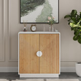 Zeinah Bamboo Kitchen Accent Cabinet with 2 doors