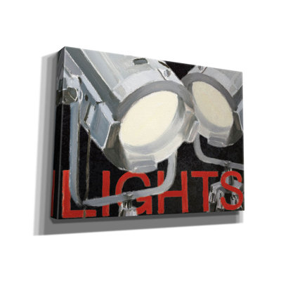  «Lights Caméra Action 1» par Marco Fabiano, art mural sur toile, 34 po x 26 po