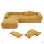 Canapé modulaire en L en chenille-1837323933