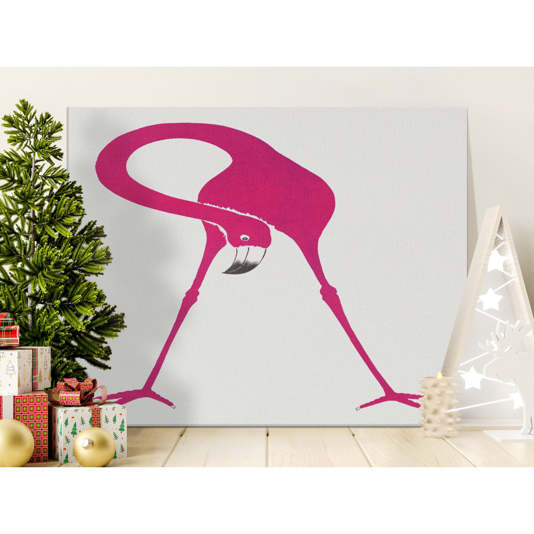 Vibrant Pink Flamingo Modern Canvas Art