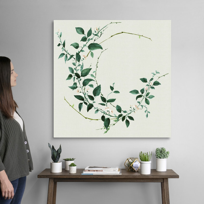 Toile délicate vigne, Toile tendue, H 36 po x l 36 po