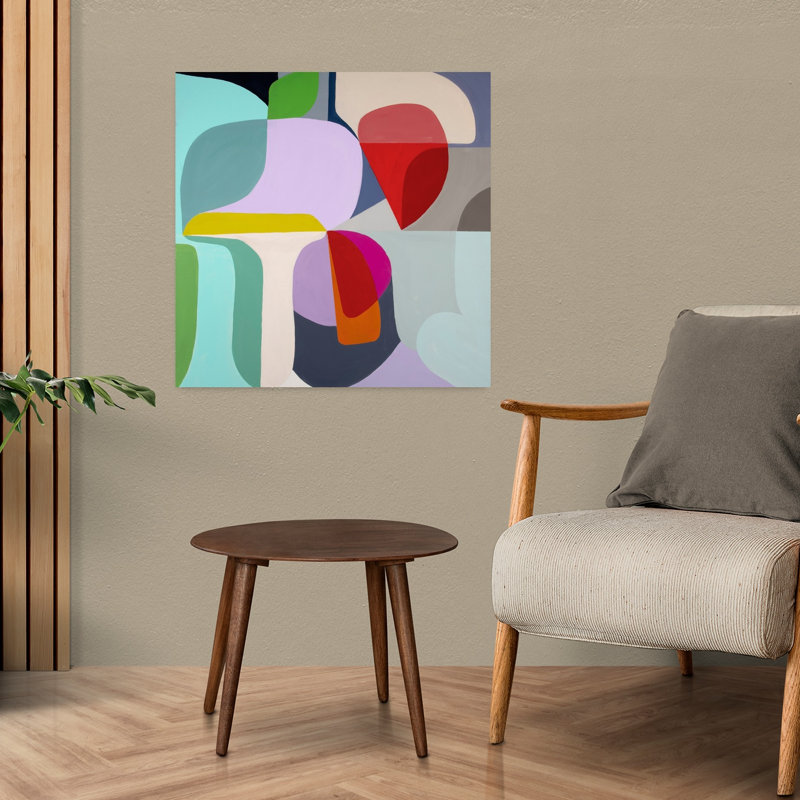 Breaking Ground, art contemporain abstrait, H 24 po x l 24 po