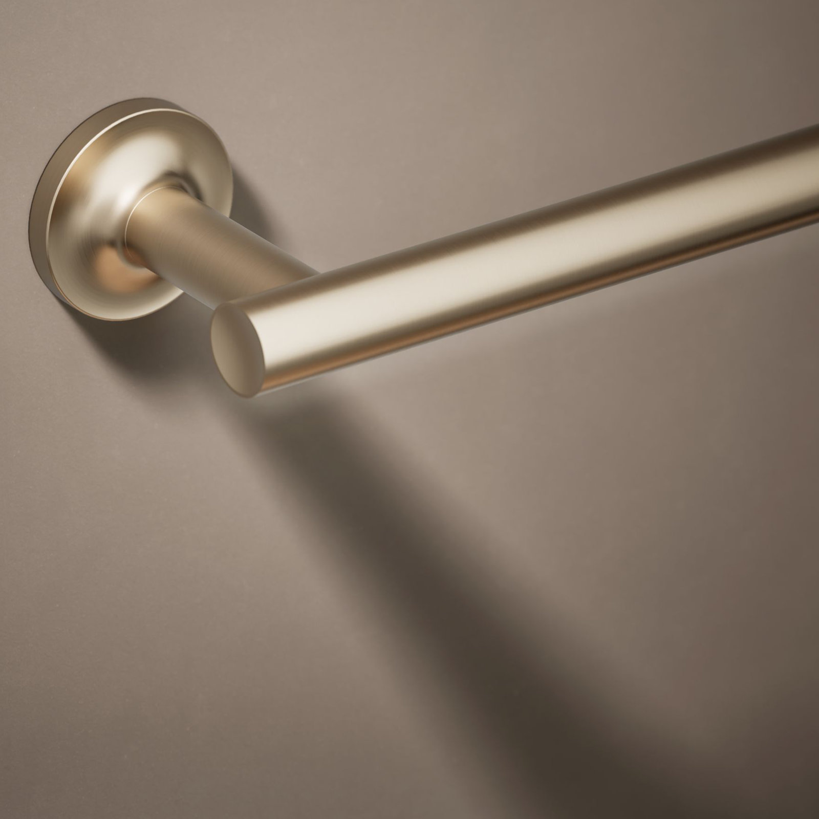 Purist 30" Wall Mounted Towel Bar, Vibrant Brushed Bronze, 1.88" H x 30" L x 3.25" D