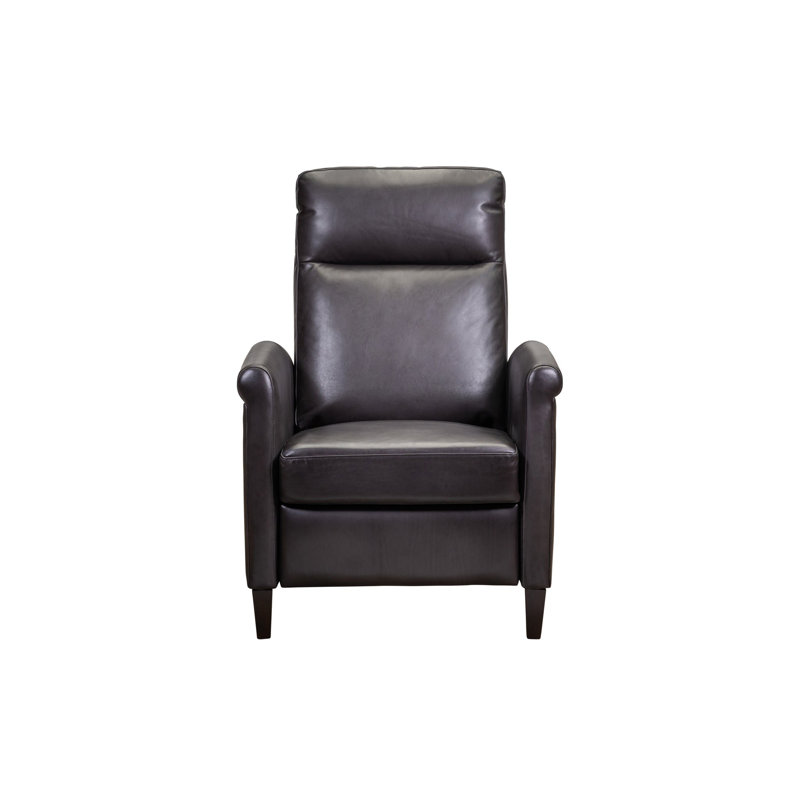 Fauteuil inclinable en cuir Jumar, Noir