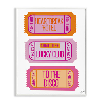 Disco phrases, estampe numérique par Elizabeth Medley