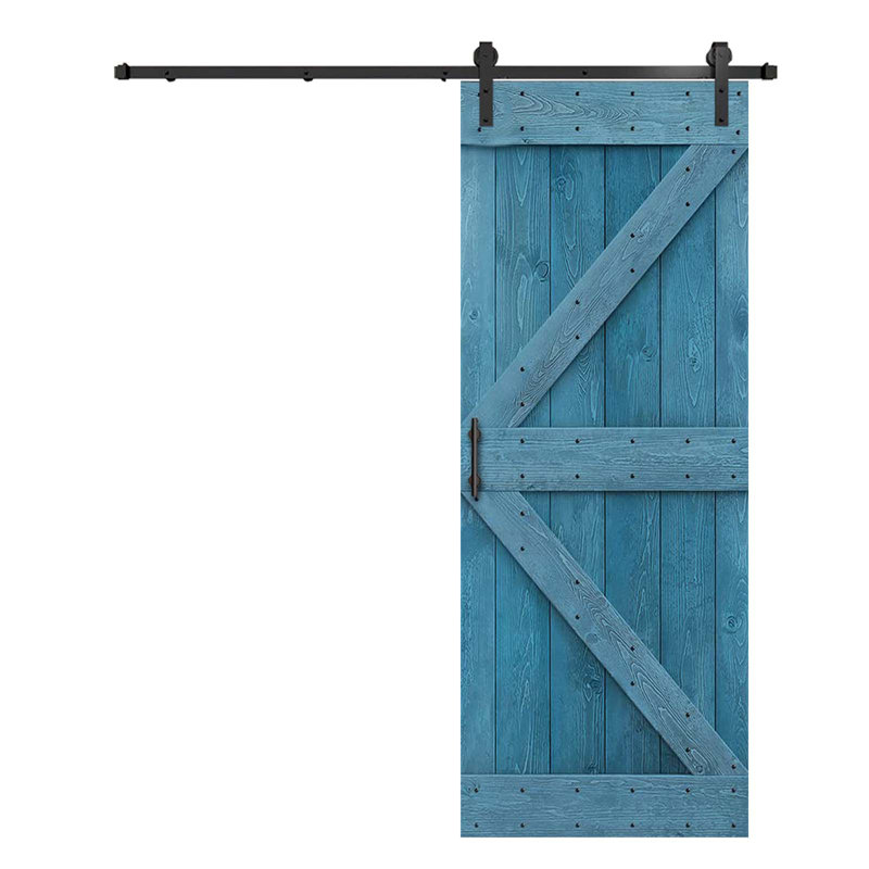 Pine Wood Sliding DIY Barn Door With Installation Hardware Kit