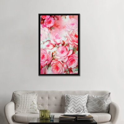 «Shabby Elegance Pink», impression sur toile