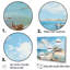 Décoration murale bord de mer, minimalisme, plage et océan-96321169-96321172