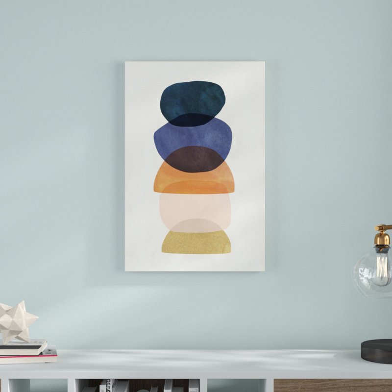 Mod Pods I by Victoria Borges - Painting, 76cm H x 51cm W x 3.8cm D, Wrapped Canvas