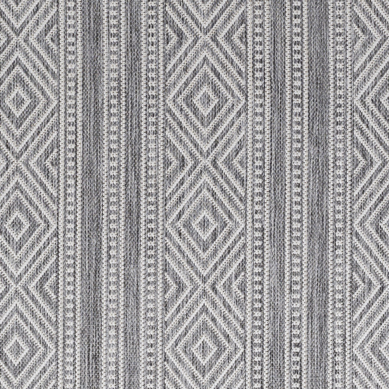 Aneley Geometric Indoor / Outdoor Rug, Rectangle 6'7" x 9'