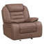 Fauteuil inclinable à bascule brun 2250