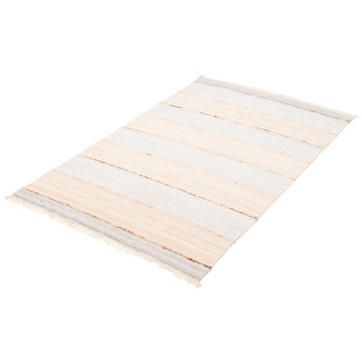Sienna Beige, Grey Rug 4'11" x 8'3"