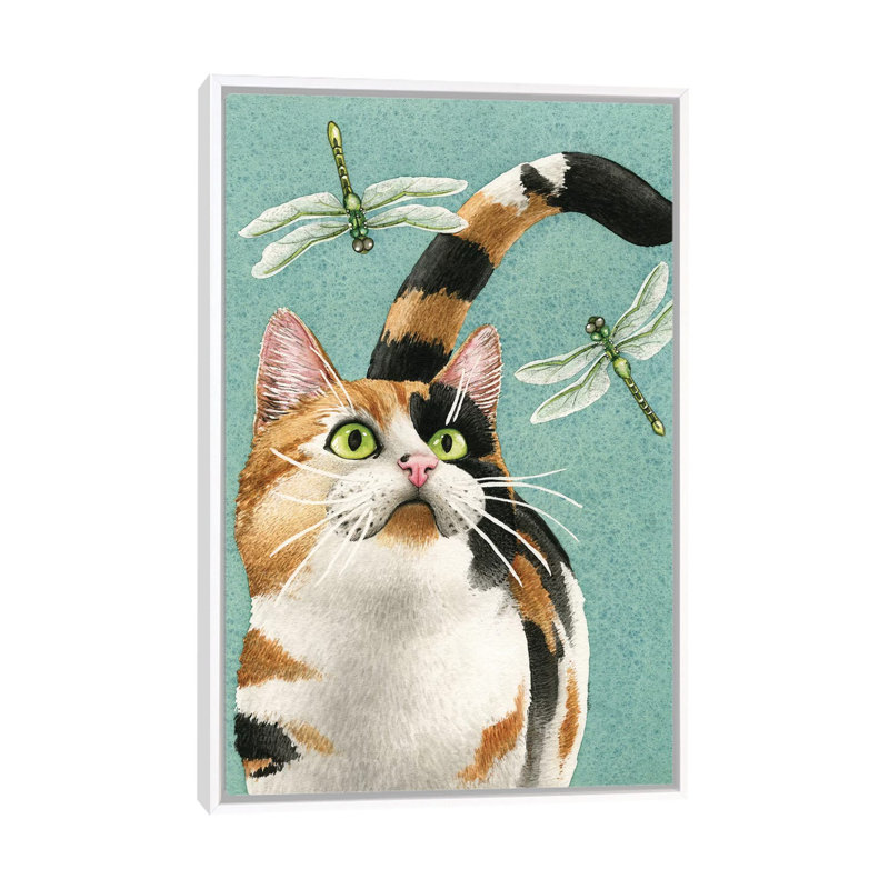 «Catch Me If You Can» par Tracy Lizotte - reproduction d'art, H 40 po x l 26 po x P 1,5 po, Toile blanche encadrée, Aucun mat