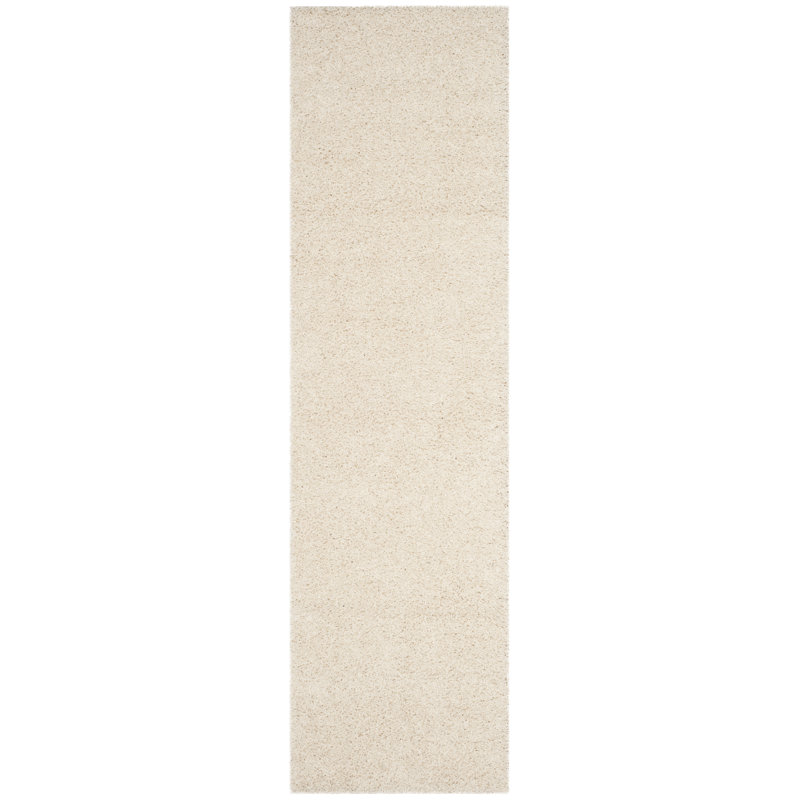 Aucoin Sga-Athens Shag Performance Solid Color Rug, Runner 2'3" x 8'