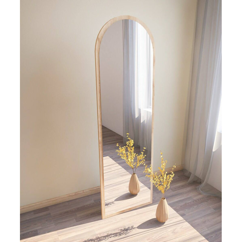 Gonde Engineered Wood Flat Mirror, Oak