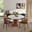 Table de salle à manger ronde Conlon avec plateau tournant-1854513546-1854513547