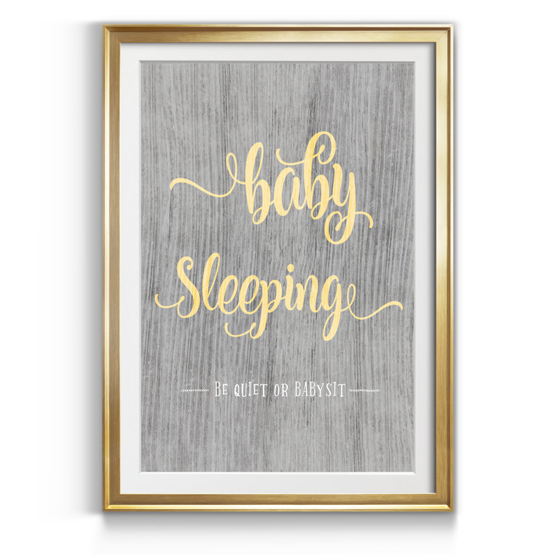 " Baby Sleeping ", Gold Format, 26.5" H x 36.5" W x 1.5" D