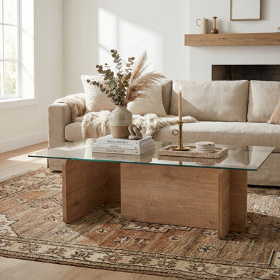 Rectangle Tempered Glass Coffee Table