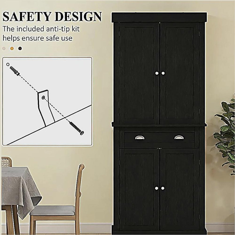 Garde-manger avec portes et tablettes, garde-manger, garde-manger autoportant