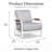 Santorini Powder-Coated Aluminum Patio Lounge Chair with Sunbrella® Cushions, Commercial Grade