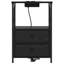 Bedside Cabinet With Charging Station With Drawer-1999001559