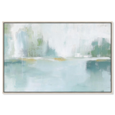 Mirrored Aqua Dream I Canvas Coastal Abstracts by Art Remedy