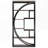 Industrial 5-Tier Rustic Brown Etagere Bookshelf with 8 Open Shelves Organizer-1057980455