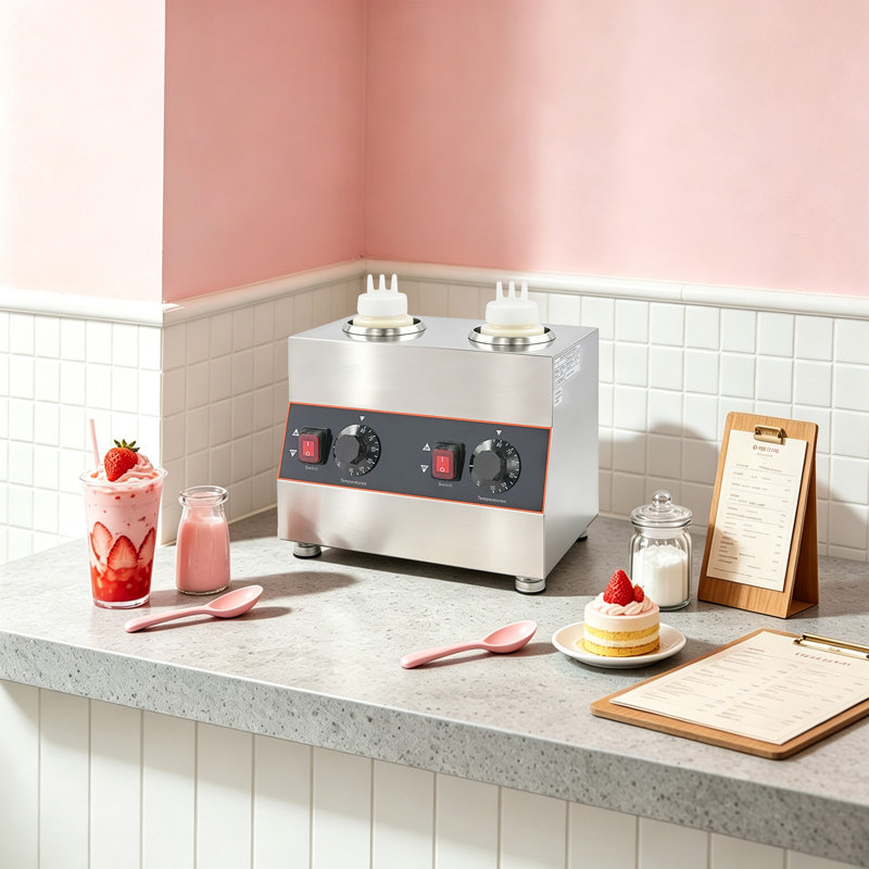 Electric Chocolate Sauce Warmer With Squeeze Bottles