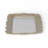 Ecara Gold Accented Silver Metal Table Tray