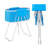 Foldable Dog Bathtub Elevated Light Blue Bathing Station For Small & Medium Pets