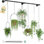 Cintres pour plantes d'intérieur avec 6 chaînes de suspension pour plantes d'intérieur