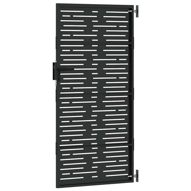  Garden Gate With Lock   Powder-Coated Steel, 105 x 200 cm