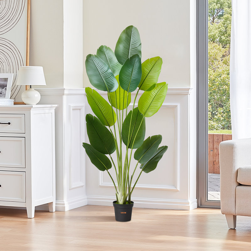 182.9cm Faux Bird Of Paradise Plant in Pot
