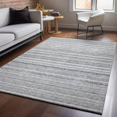 Premium Machine Washable Cerrito AMF598 Gray Rug