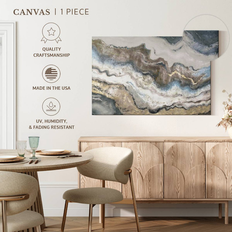 Avery Neutral Marble, 34" H x 51" W
