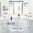 VIVO Electric Corner Desk, L-Shaped Workstation-102434968-102434984
