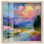 «Sunset Over Water I Shadowbox Print», art mural par Art Remedy