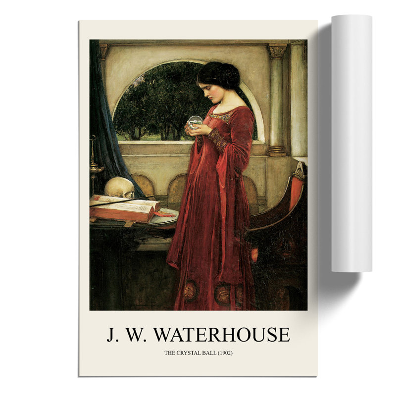 The Crystal Ball by John William Waterhouse - No Frame Print, 42cm H x 30cm W x 0.1cm D