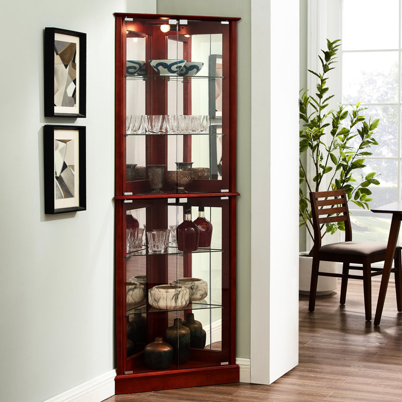 Armoire d'angle à tablettes réglables