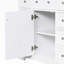 Base de meuble-lavabo simple 35,6 po seulement en blanc