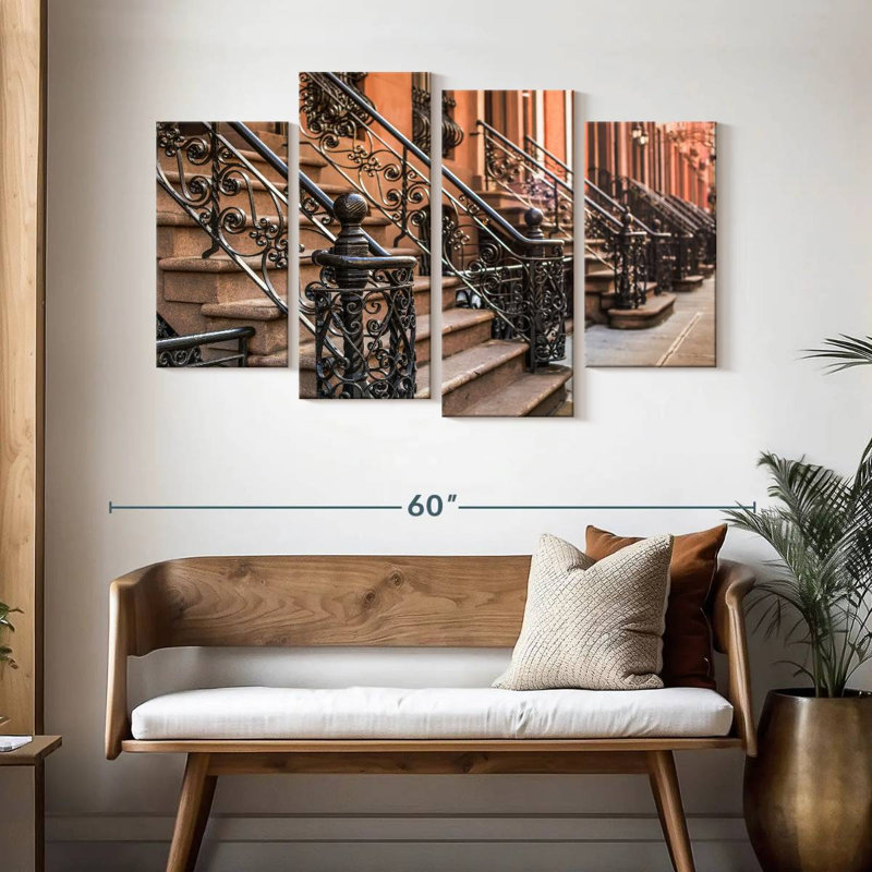 Escalier Lilie NYC, H 32 po x l 52 po