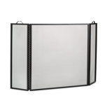 Tri-Fold Flat-Guard 10 Panels Iron Fireplace Screen