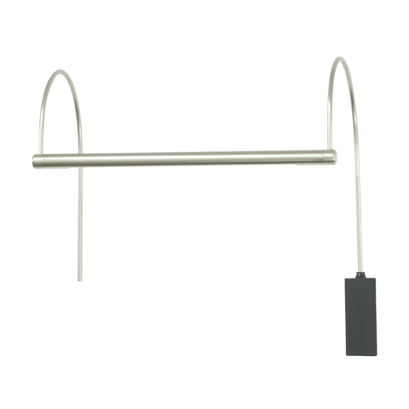Cadre 1 lumières pour cadre d’image, H 5,5 po x l 15 po x P 8 po, Nickel satiné