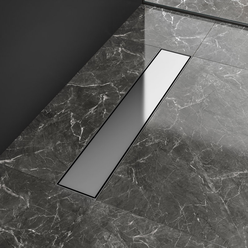 23.6'' W Linear Grid, Polished Chrome