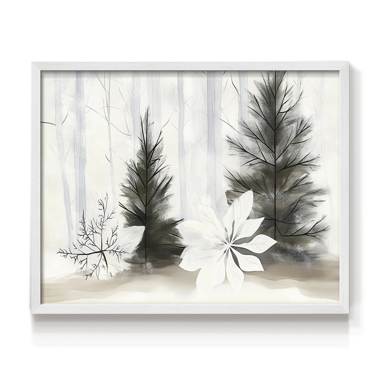 Chirstmas Art-DCLxxi - reproduction encadrée, H 16 po x l 20 po, Blanc