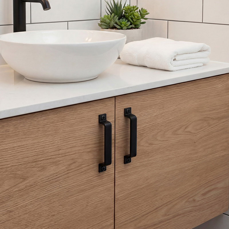 2pcs Carbon Steel Sliding Barn Door Handles