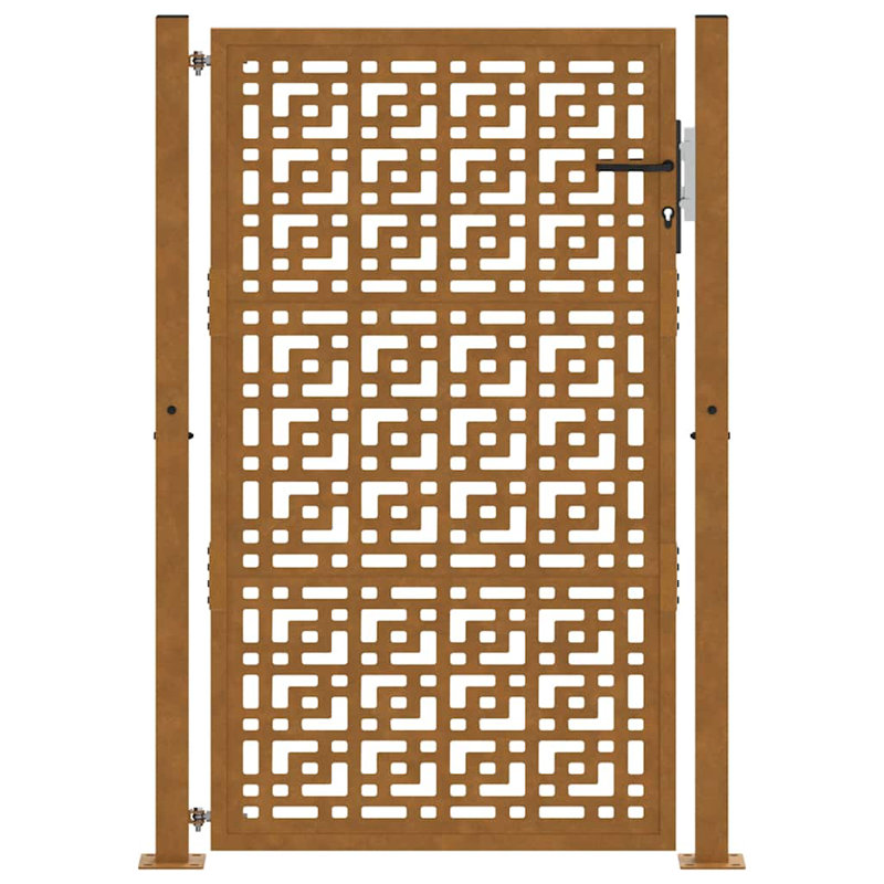 Weathering Steel Gate, 105 x 155 cm, Rusty